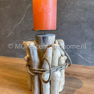 L' Esprit du Sud kaarsenstandaard hout (stompkaars)