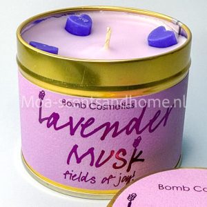 BC Geurkaars in blik "Lavender musk"