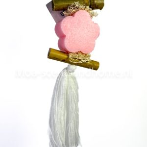 Zeepketting 1 bloem rose "Roos"